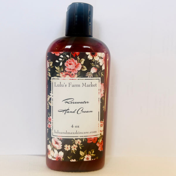 Rosewater hand cream